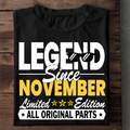 011-12- Legend Since - November